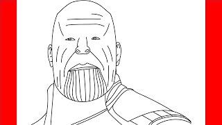 How To Draw Thanos - Step By Step Drawing