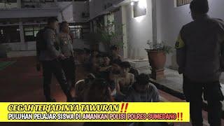 PULUHAN PELAJAR DI AMANKAN POLISI CEGAH TERJADINYA TAWURAN POLRES SUMEDANG AMANKAN PULUHAN SISWA‼️