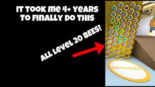 I finally got all Level 20 Bees...ROBLOX BEE SWARM SIMULATOR