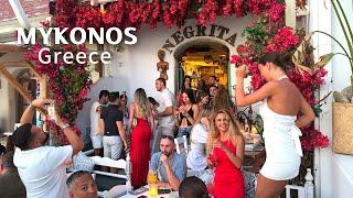 4KWalking tour of Mykonos Island Greeces most popular and luxurious celebrity destination 2024