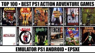 Top 100 Best Action Adventure Games For PS1  Best PS1 Games  Emulator PS1 Android