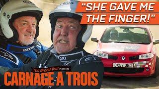 Clarkson Hammond and May Race An Angry French Woman  The Grand Tour Carnage A Trois
