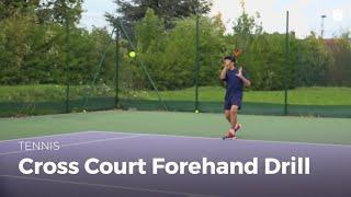 Cross Court Forehand Drill  Tennis