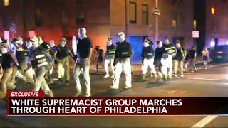 White supremacist group ran away from the people of Philadelphia police say