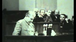 Последнее выступление И.В. Сталина  Last speech of J.Stalin 1952 г.
