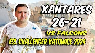 CS2 POV  Eternal Fire XANTARES 2621 vs Falcons Dust2 @ ESL Challenger Katowice 2024