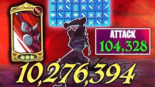 OVER 10000000 DAMAGE MAX BUFFED LR GALAND CAN ONE SHOT ANYTHING IN GRAND CROSS DEMON KING