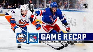 Islanders @ Rangers 413  NHL Highlights 2024