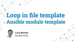 Generate hosts file - loop in file template - Ansible module template