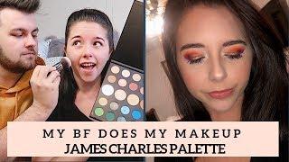 MY BF DOES MY MAKEUP JAMES CHARLES PALETTE