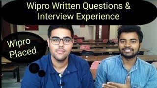 #Wiprointerview #wipro Interview Question of technical and HR round of Wipro