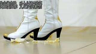 Chinese girl wear cosplay boots crush Jean GunnhildrGenshin