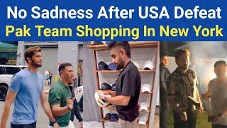 Pak Team Shopping At Times Square In New York  No Sadness After USA Defeat