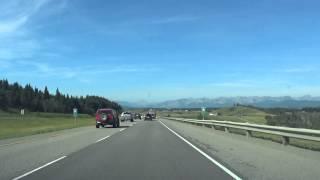 Video #1 Calgary to Banff Trans-Canada Highway