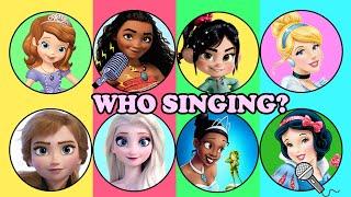 GUESS WHO IS SINGING DISNEY PRINCESS ELSA ANNA RAPUZNEL ARIEL