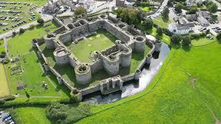 BEAUMARIS CASTLE ANGLESEY WALES - AUGUST 2023 - DRONE WITH A VIEW - {4K} DRONE FOOTAGE