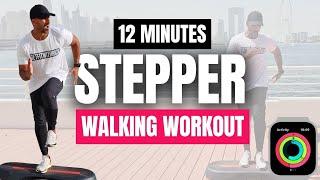 12 Min Stepper Workout  Fun Step Walk Exercise  1600 steps