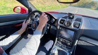 Porsche Cayman GT4 981 - Great flat-6 sound exhaust mic onboard