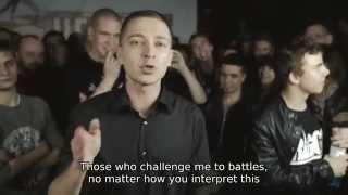 VERSUS #1 season III Oxxxymiron VS Johnyboy English subs