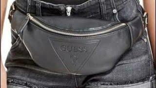 сумка поясная Guess черная