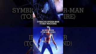 Symbiote Spider-Man Tobey Maguire vs Iron Spider Tom Holland #MARVEL #Spiderman #ForYou #Edit