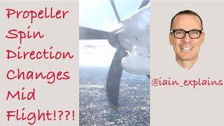 Aeroplane Propeller Changes Spin Direction Mid Flight?? #shorts