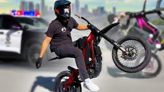 Illegal E-Bike Rideout in LA Cops + Gang Beef + Crashes