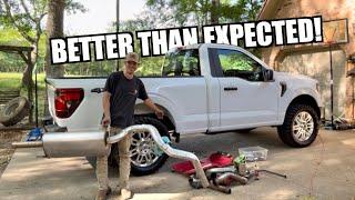 HOMEMADE MUFFLER DELETE - 2024 F150 SOUNDS SICK