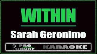 Within - Sarah Geronimo KARAOKE