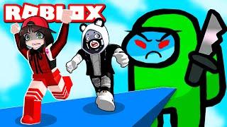 Как сбежать от предателя в АМОНГ АС ОББИ? Новый паркур Escape Among Us Obby в Roblox