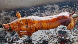 Exploring Seaford Towns Spit-Roasted Pig A Jamaican Culinary Delight CRISPY PORK JAMAICAN LECHON