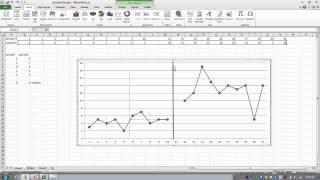 How to Use Excel-Analyzing Single Subject Design Data-Celeration Line and 2 SD Band