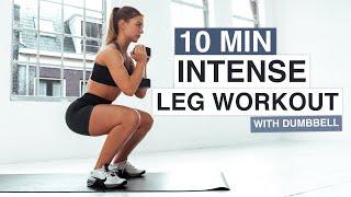 10 MIN INTENSE LEAN LEGS WORKOUT  With Dumbbell