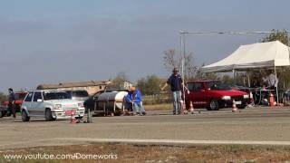 Fiat Uno Turbo VS Renault 5 GT Turbo - Drag Race Challenge on 14 Mile
