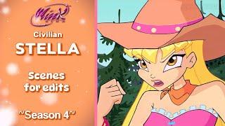 Winx Club  Stella S4 Civilian Scenes for edits