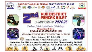 2nd pencak Silat championship nuh 2024-25 naitik winner venue Aditya Army sports academy
