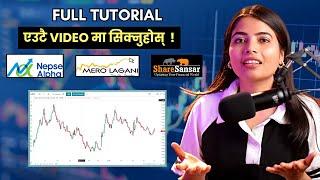 Nepse Alpha Full Tutorial  Merolagani ShareSansar  All Tools Explained  CA Supriya Sharma