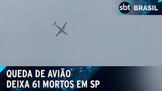 Avião com 61 pessoas cai em Vinhedo SP vítimas têm nomes divulgados  SBT Brasil 090824