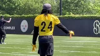 Steelers Sights and Sounds First Look at CB Joey Porter Jr. in a Steelers Uniform 51223  SN