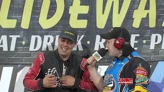 Knoxville Raceway 410 Victory Lane  Davey Heskin  June 18 2023