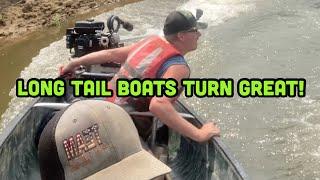 People Biggest Fears About Long Tail Boats? Turning #shorts