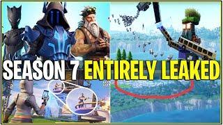 *NEW* SEASON 7 LEAKED ENTIRELY.. *Battlepass Skins Iceberg MapEvent Snow & More Fortnite