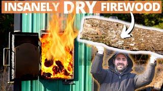 You CANT DrySeason Firewood FASTER than THIS METHOD