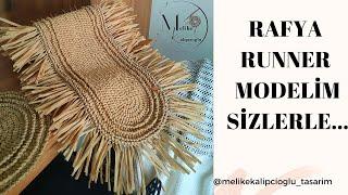 Yıkanabilir rafya ipimle runner modelim sizlerle..#supla #bohemia #crochet