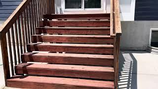 How I maintained our back porch stairs for 6 years #woodworking #homeimprovement