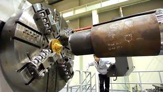 The worlds largest lathe in operation