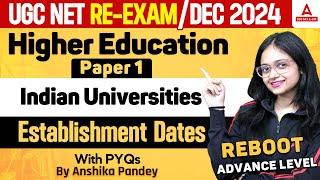 Higher Education UGC NET 2024  Indian Universities By Anshika Maam