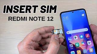 How to INSERT dual SIM CARD & Memory SD in XIAOMI Redmi Note 12 5G
