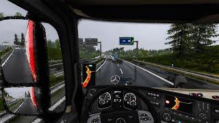 Relaxing Truck Driving POV in Euro Truck Simulator 2  ASMR