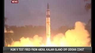 India test-fires nuclear capable ballistic missile Agni-V